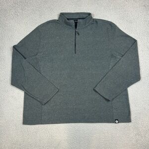 REI CO -OP Men's Gray Fleece 1/4 Zip Pullover Outdoor Sweater Size XXXL